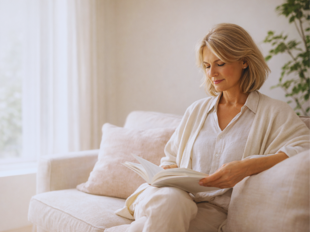 femme menopause apaisee